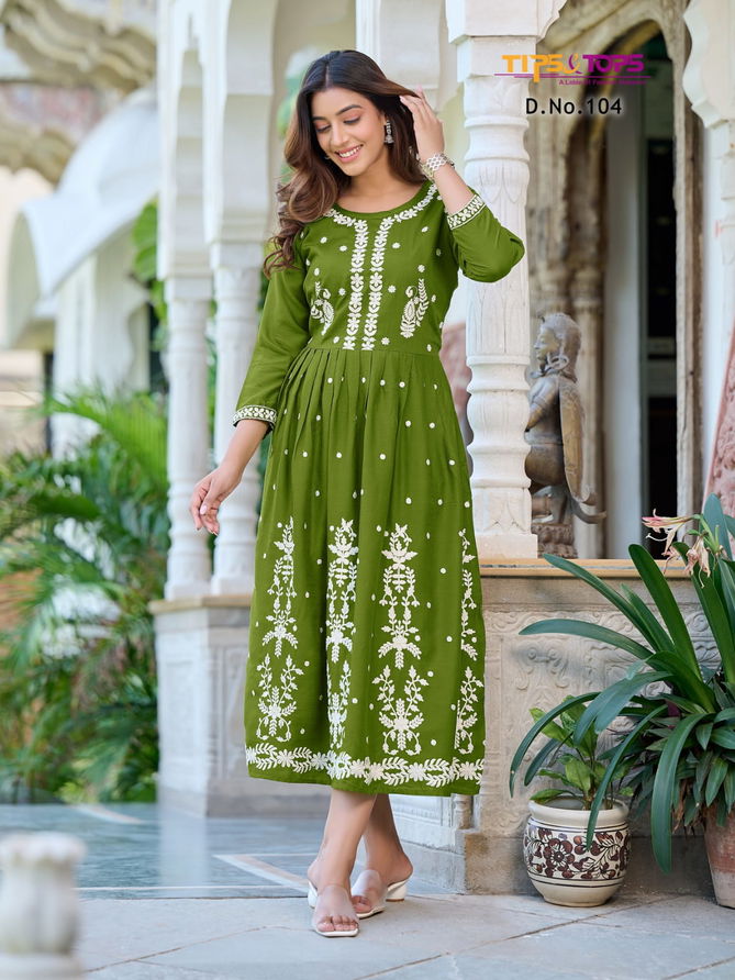 Tips And Tops Lakhnavi Designer Kurti Catalog